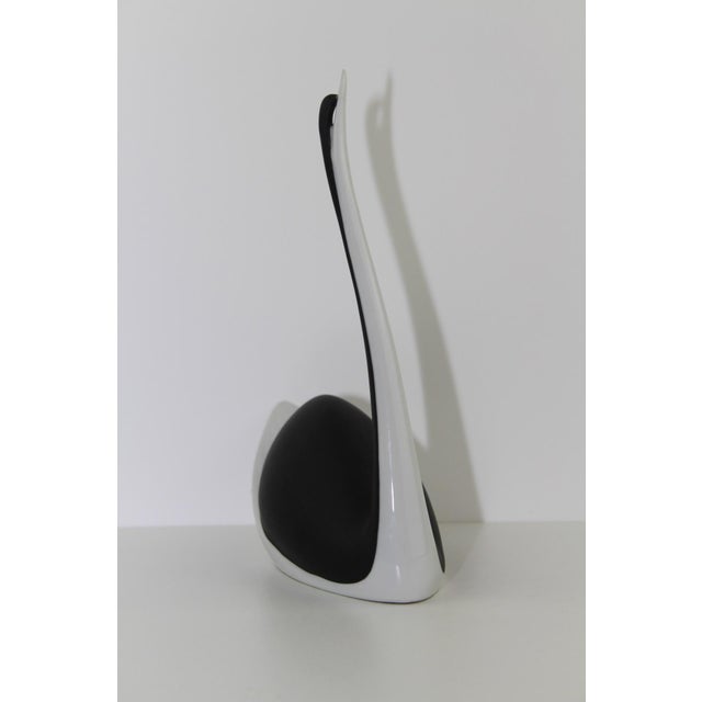 Mid-Century Modern Czech Porcelain Black Swan Figurine from Royal Dux, 1960s For Sale - Image 3 of 14