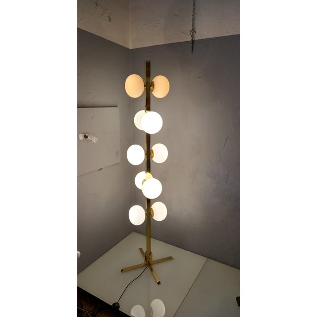 Opal Glass Floor Light For Sale - Image 11 of 15
