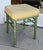 William Switzer Charles Pollock for William Switzer Green Faux Bamboo Footstool Bench - 1 of 2 For Sale - Image 4 of 6