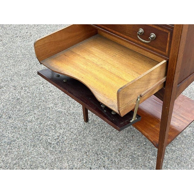 Wood Exwardian Inlaid Mahogany Filing Drawers For Sale - Image 7 of 8