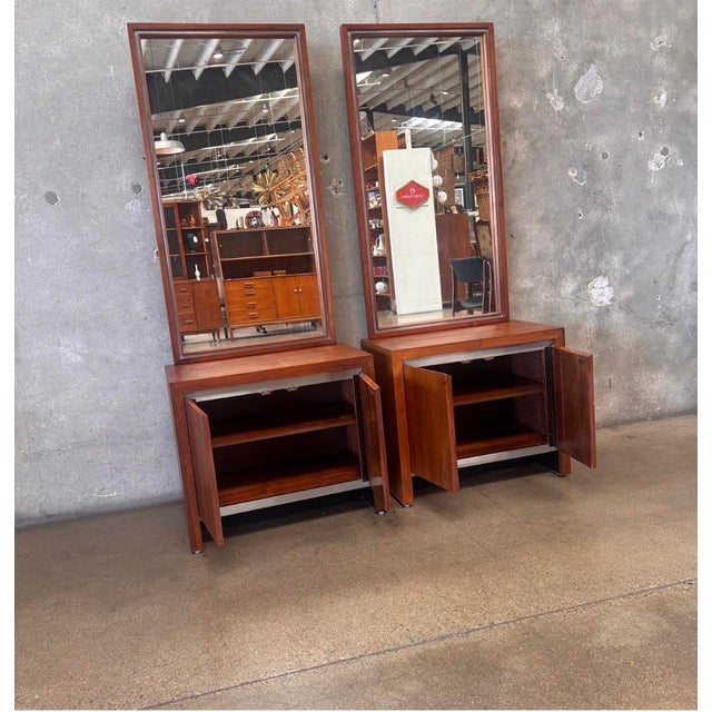 MCM Dillingham Mirrored Vanity/ Nightstands . For Sale In Los Angeles - Image 6 of 10