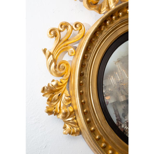 Gold Continental Gilt Early 19th Century Wall Mirror For Sale - Image 8 of 10