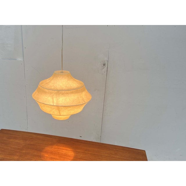 Mid-Century Modern Cocoon Pendant Lamp by Friedel Wauer for Goldkant Leuchten, Germany, 1960s For Sale - Image 14 of 18