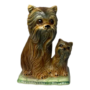 Vintage Trompe-l'Oeil Dog Ceramic Figurine I