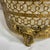 1950s Hollywood Regency Matson Filigree Ormolu Waste Basket with Claw Feet For Sale - Image 4 of 8