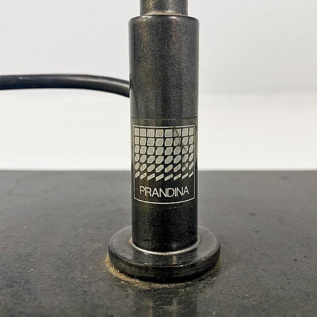 Italian Modern Lamp in Metal and Opal Glass, 1980s For Sale - Image 13 of 15