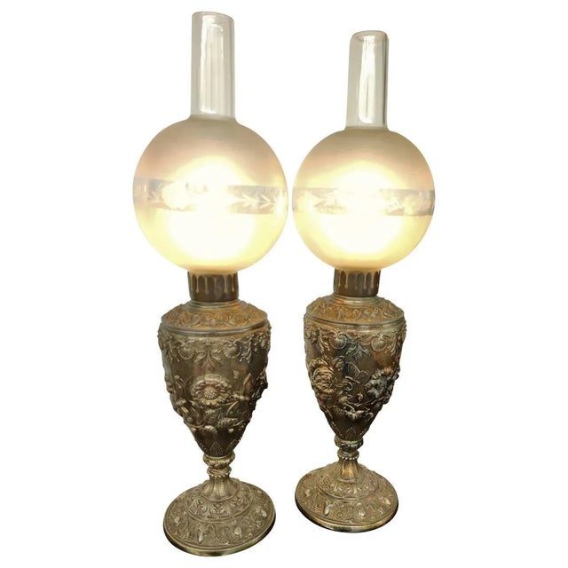Light Yellow Lamps, Set of 2 For Sale - Image 8 of 8