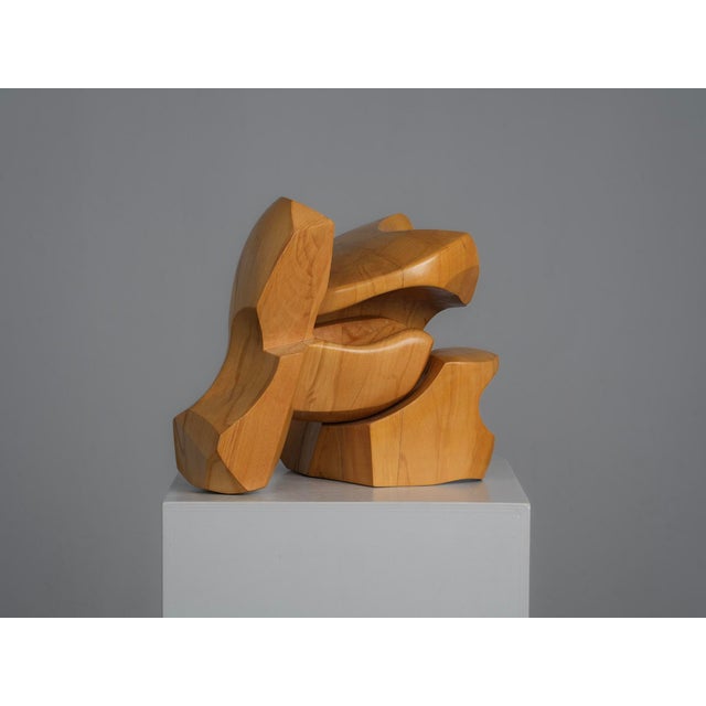 Joop Van Bergen, Interlocking Abstract, 1980s, Elm For Sale - Image 3 of 10