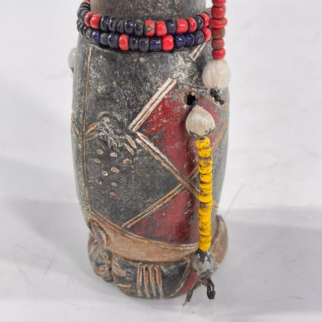 Early 20th Century Tikar Clay House God 7inch Cameroon For Sale - Image 4 of 7