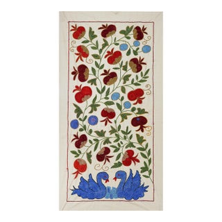 19th Century Suzani Tablecloth - Wall Decor For Sale