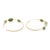 Early 21st Century Ippolita Oval Turquoise Hoop Earrings, 18k White Gold, Length 1.5 In., Pair For Sale - Image 5 of 5