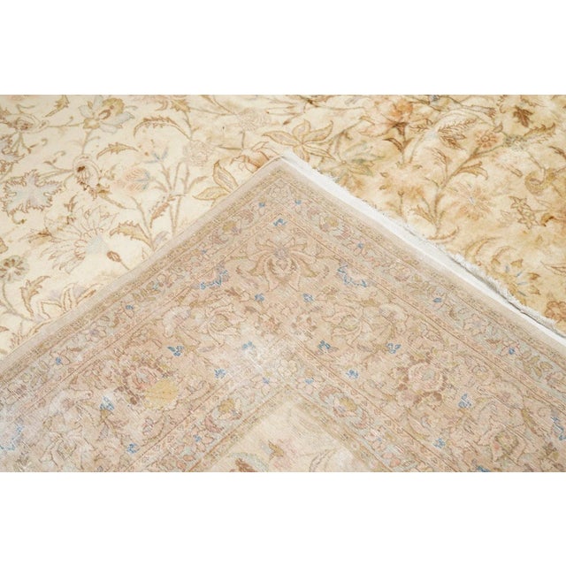 Vintage Persian Tabriz Rug 8'10'' X 11'8'' For Sale - Image 9 of 11