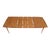 Light Walnut American Mid-Century Modern Boat Shape Dining Table 3 Leaves For Sale