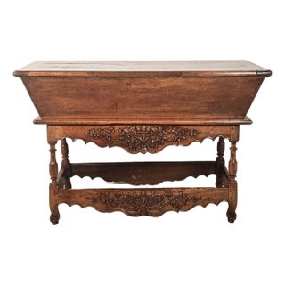 French Provincial Walnut Dough Bin, Circa 1800 For Sale
