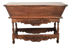 French Provincial Walnut Dough Bin, Circa 1800