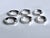 Vintage Silverplate Modernist Napkin Rings, Set of 6 For Sale - Image 15 of 16