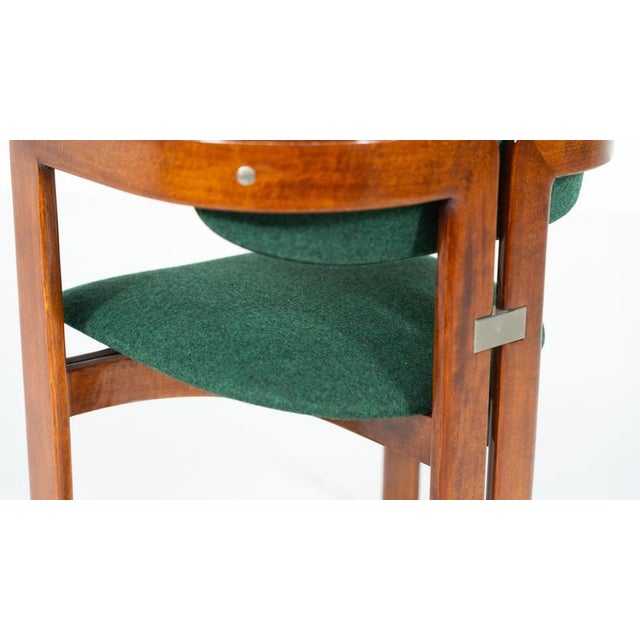 Wood Pamplona Armchairs by Augusto Savini for Pozzi, Italy, 1960s, Set of 8 For Sale - Image 7 of 18