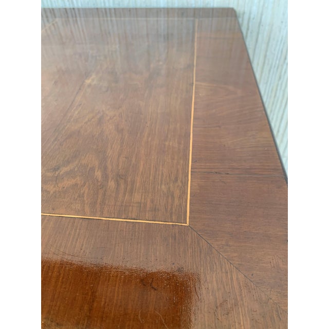 Early Biedermeier Period Walnut Console Table With Drawer, Austria, Circa 1830 For Sale - Image 11 of 12