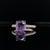 Purple Sapphire Diamond Ring 18k Gold Women 1.72 TCW Certified For Sale - Image 4 of 10