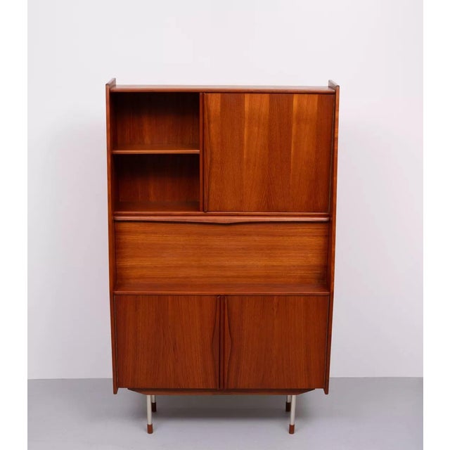 1960s Danish Teak Cabinet with Secretary by Arne Vodder for Sibast, 1960s For Sale - Image 5 of 15