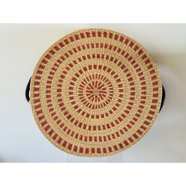 Textile 20th Century Oversized West African Bolga Basket For Sale - Image 7 of 13