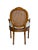 Pair of Early 1900s Louis XVI Style Carved Walnut Arm Chairs With Caned Back & Seat For Sale - Image 4 of 11