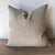 2020s Natural Linen Stone Washed Accent Pillow With Down Feather Insert For Sale - Image 5 of 5