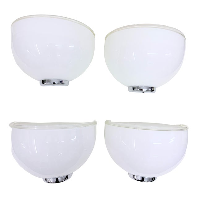 Onfale Wall Lights by Luciano Vistosi for Artemide, 1978, Set of 4 For Sale