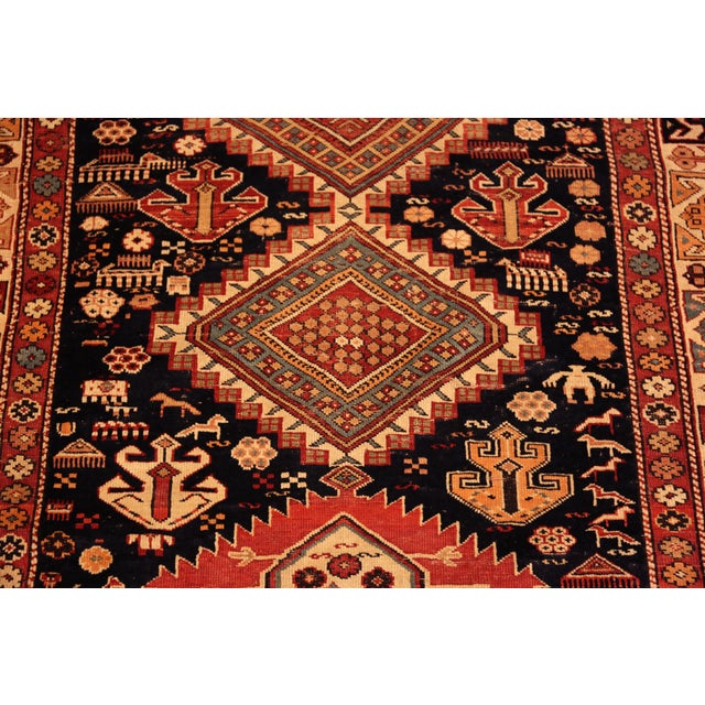 Nazmiyal Collection Antique Shirvan Rug For Sale - Image 4 of 9