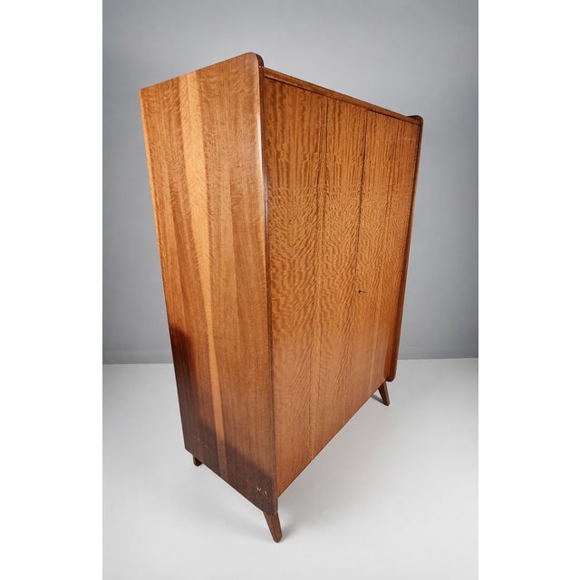 Vintage Wardrobe in Walnut by Tatra Nabytok, 1970s For Sale - Image 4 of 13