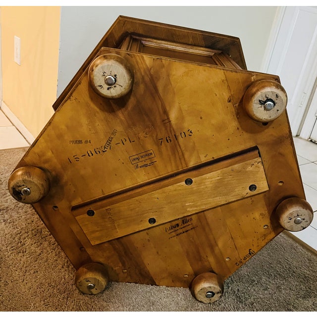 1980s American Ethan Allen Classic Hexagon End Table Chairish