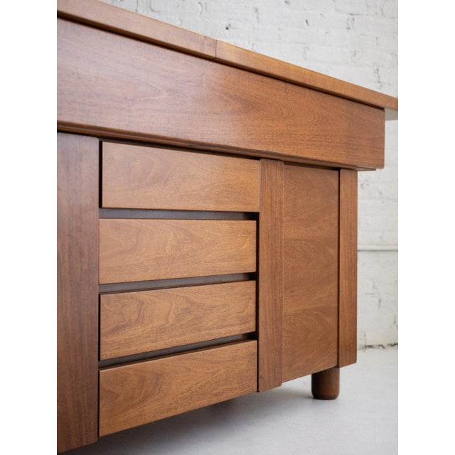 Brown Mobil Girgi Mid Century Italian Sideboard Credenza For Sale - Image 8 of 12