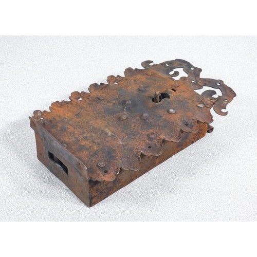 Ancient Lock with Iron Key, 1800s For Sale - Image 18 of 18
