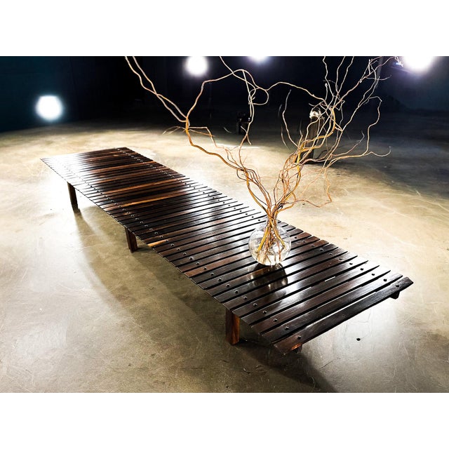 Chocolate Mucki Bench in Rosewood, Sergio Rodrigues, 1958 For Sale - Image 8 of 17