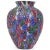 Beautiful vintage Murano hand blown millefiori flower and stars mosaic Italian art glass flower vase. The vase is...