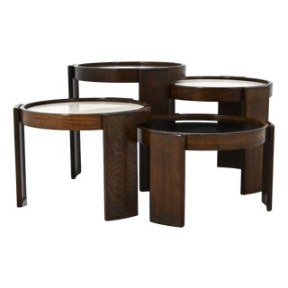 Model 780 Nesting Tables by Gianfranco Frattini for Cassina, 1960s, Set of 4 For Sale