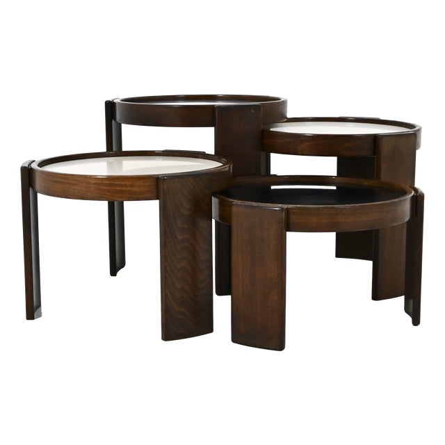 Model 780 Nesting Tables by Gianfranco Frattini for Cassina, 1960s, Set of 4 For Sale