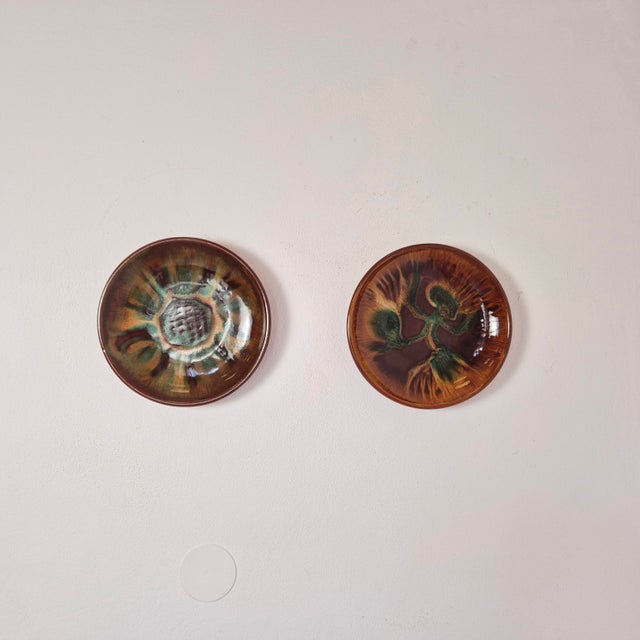 Ceramic Mid-Century Ceramic Wall Plate from Łysa Góra, Poland, 1960s For Sale - Image 7 of 8