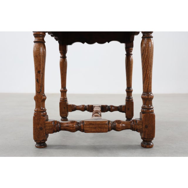 Antique Carved Oak Side Chairs, France, Set of 2 For Sale - Image 9 of 16