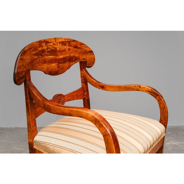 Biedermeier Style Seating Group in Birch, Set of 5 For Sale - Image 14 of 18