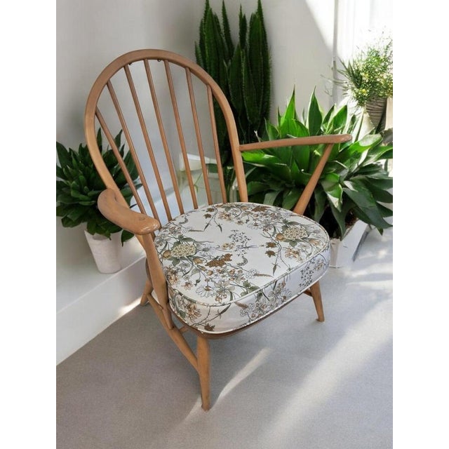 1990s Vintage Armchair in Blonde Wood from Ercol For Sale - Image 5 of 18