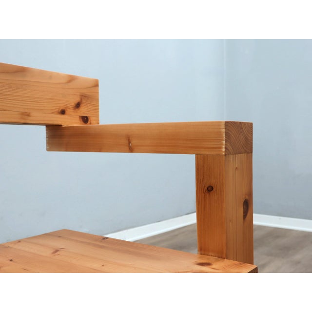 Steltman Chair in Larch Wood from Gerrit Rietveld, 1980s For Sale - Image 9 of 14