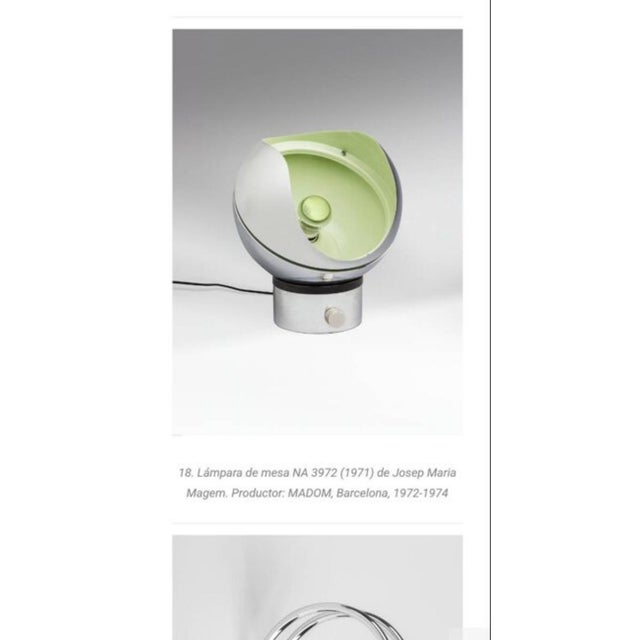 NA 3972 Table Lamp by J. M. Magem for Madom, 1971 For Sale - Image 12 of 15