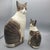 Traditional Vintage (2) Ns Gustin Ceramic Hand Painted Cats Statues a Pair For Sale - Image 3 of 11