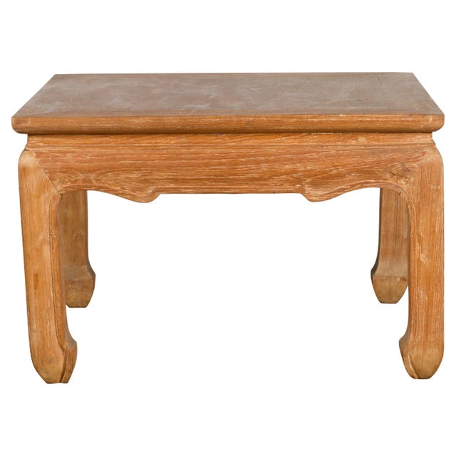 Vintage Thai Ming Style Low Drinks Table with Horsefoot Feet & Patina For Sale - Image 13 of 13