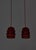 Danish Modern Red Ceramics Pendants attributed to Jette Hellerøe for Axella Studio, 1970s, Set of 2 For Sale - Image 11 of 15