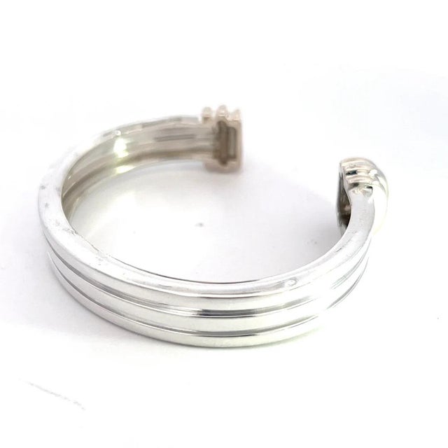 Contemporary Tiffany & Co Estate Cuff Bracelet 6.5" Sterling Silver For Sale - Image 3 of 8