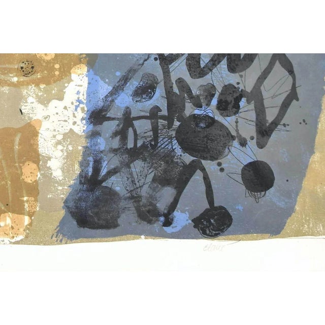 Abstract Composition is original lithograph realized by the artist Antoni Clavè. Hand signed on the lower right margin....