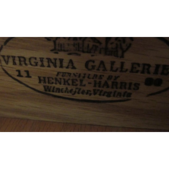 Late 20th Century John Hancock Henkel Harris Secretary Desk Cherry Secret Compartment For Sale - Image 9 of 11