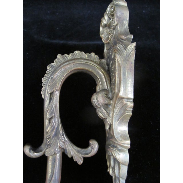 Italian Gilt Brass Rococo Style Ornate Flower Curtain Hooks Tieback Set of 4 For Sale - Image 16 of 16